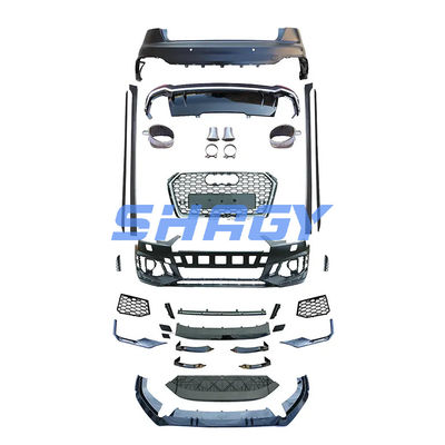 Audi A4 B9 aangepast naar RS4 voorbumper met PP 4.5 grille